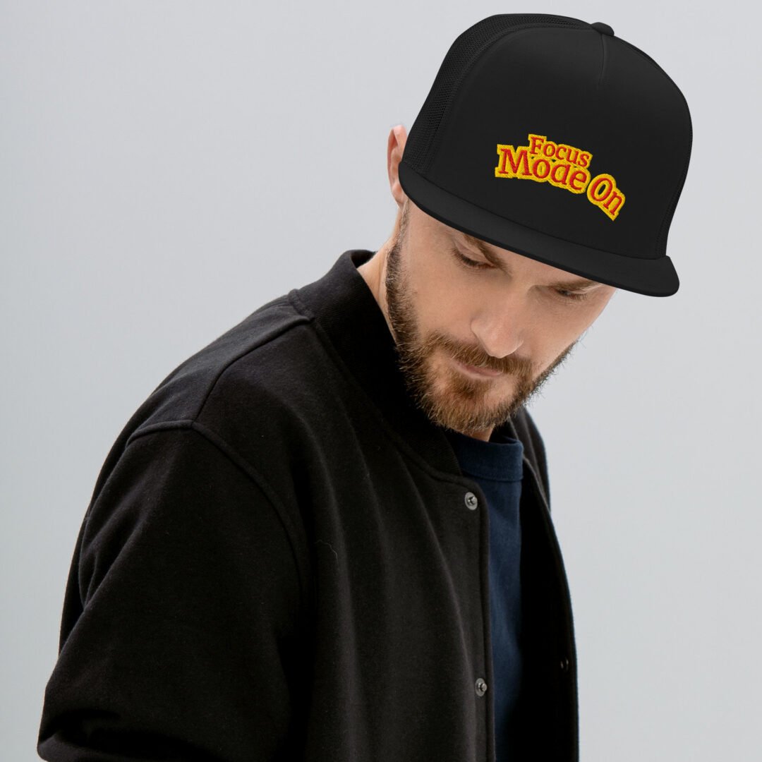 "Focus Mode On" - 5 Panel Trucker Cap