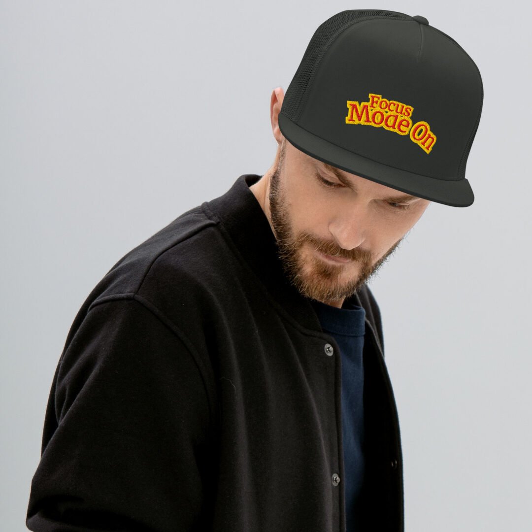 "Focus Mode On" - 5 Panel Trucker Cap