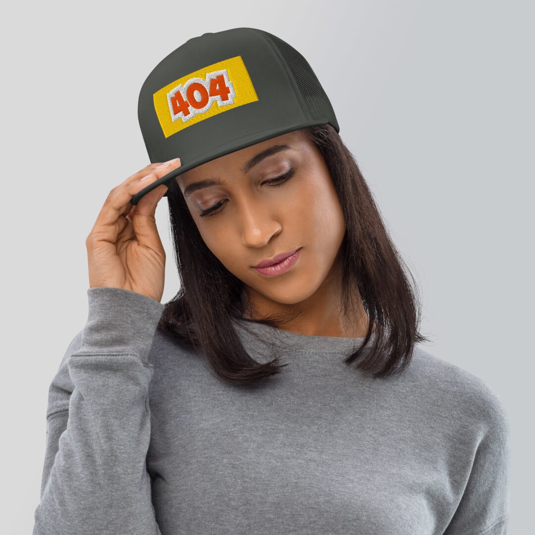 "404" - 5 Panel Trucker Cap