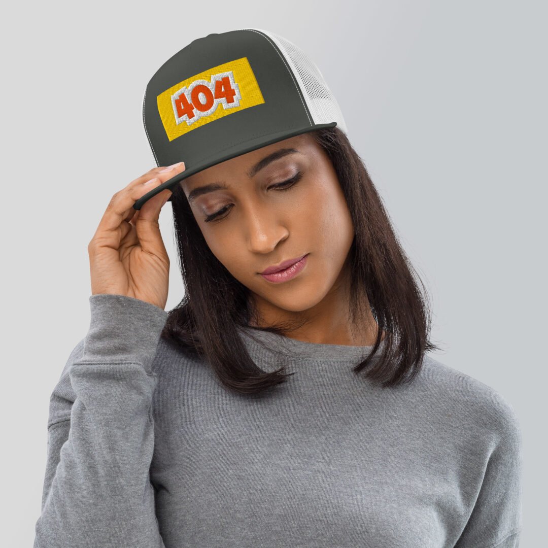 "404" - 5 Panel Trucker Cap