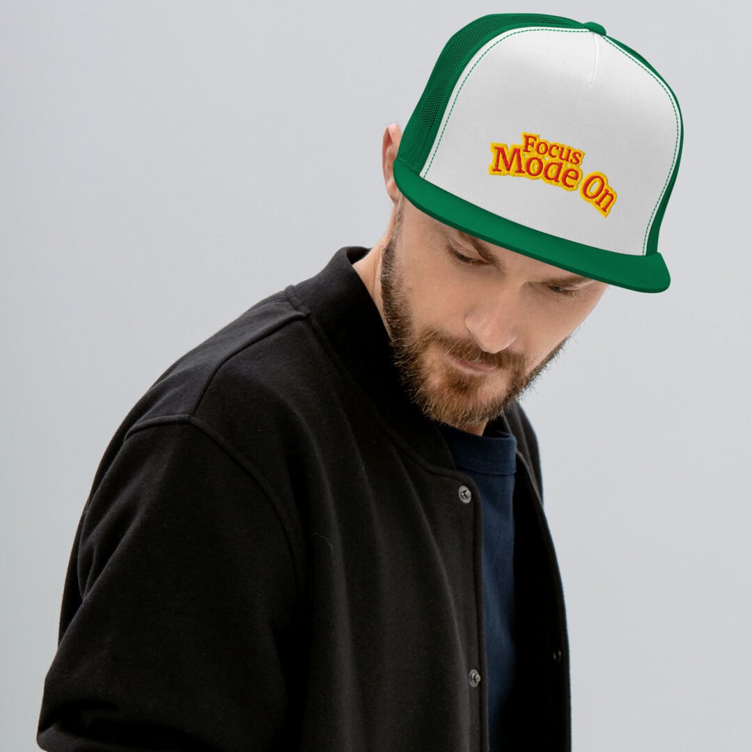 "Focus Mode On" - 5 Panel Trucker Cap