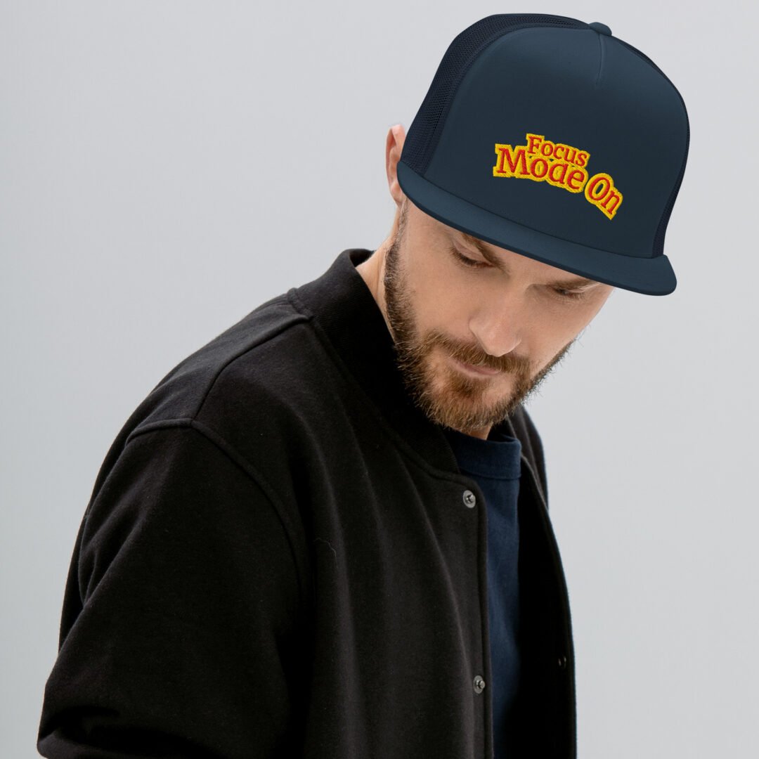 "Focus Mode On" - 5 Panel Trucker Cap