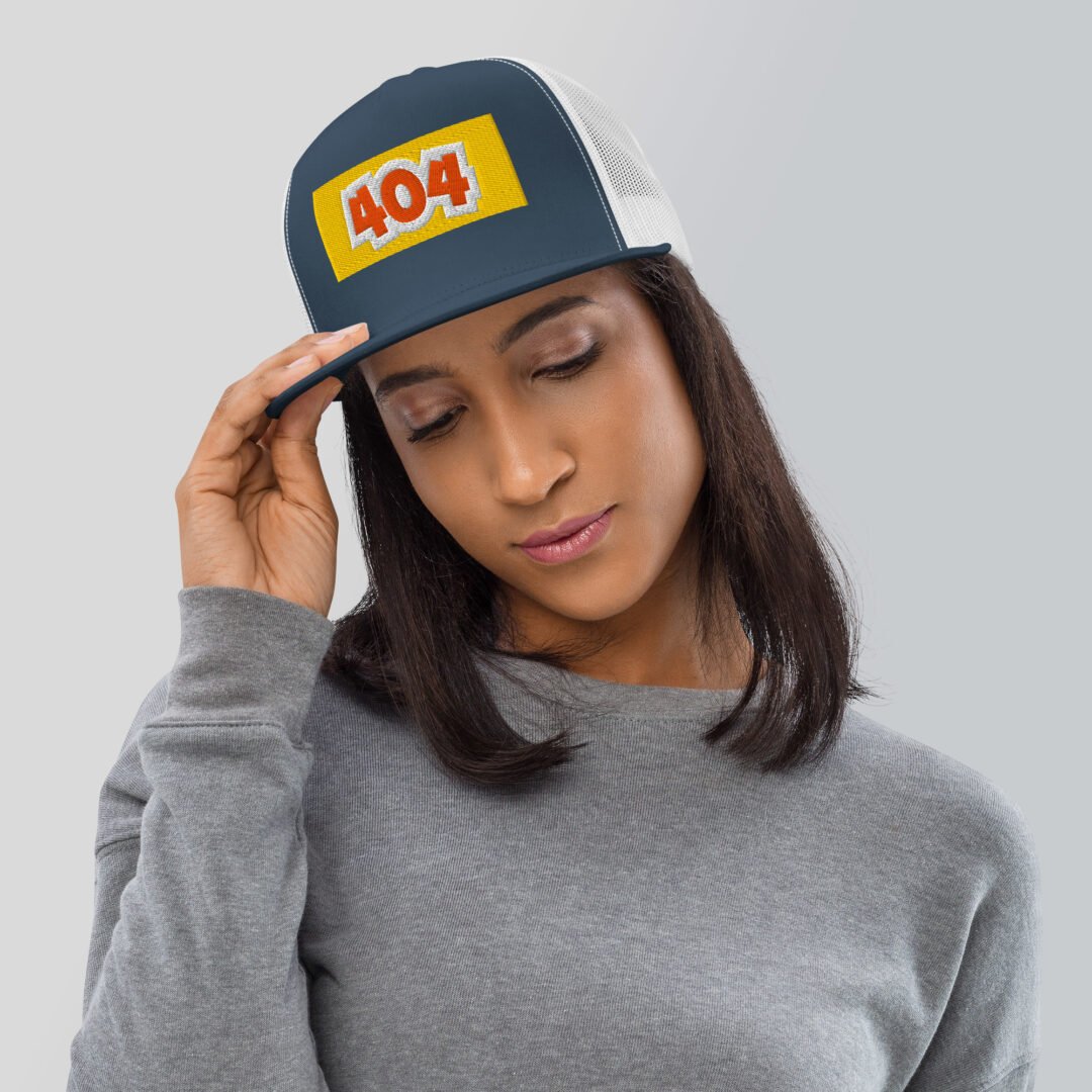 "404" - 5 Panel Trucker Cap