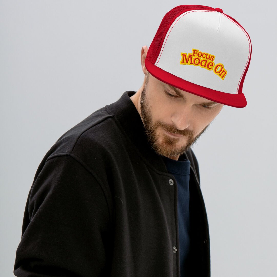 "Focus Mode On" - 5 Panel Trucker Cap