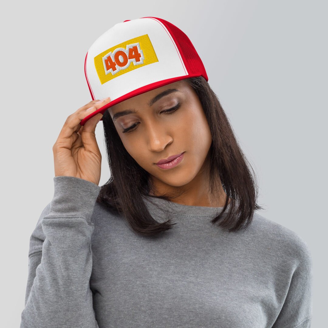 "404" - 5 Panel Trucker Cap