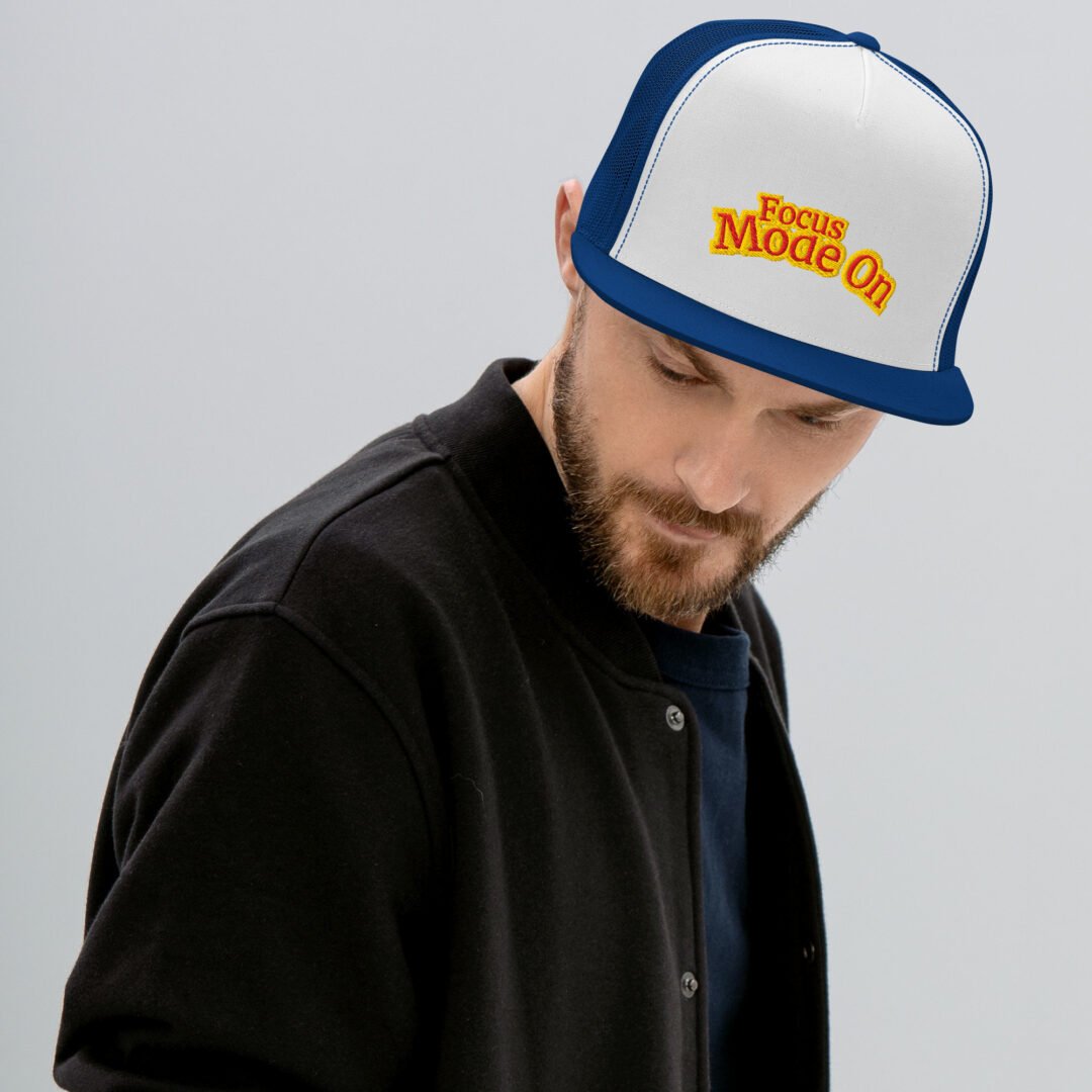 "Focus Mode On" - 5 Panel Trucker Cap