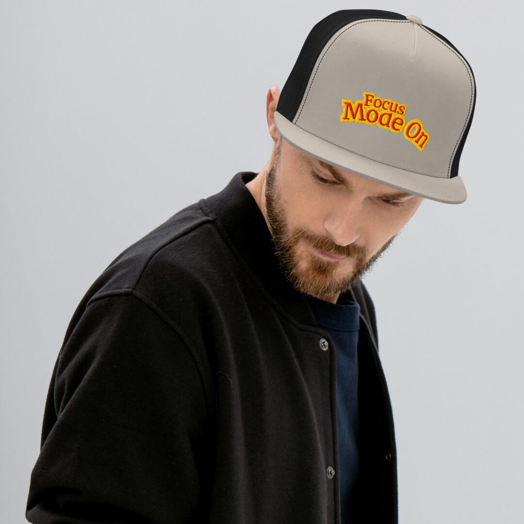 "Focus Mode On" - 5 Panel Trucker Cap