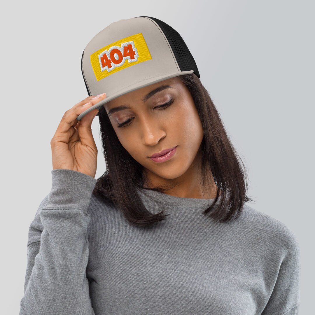 "404" - 5 Panel Trucker Cap