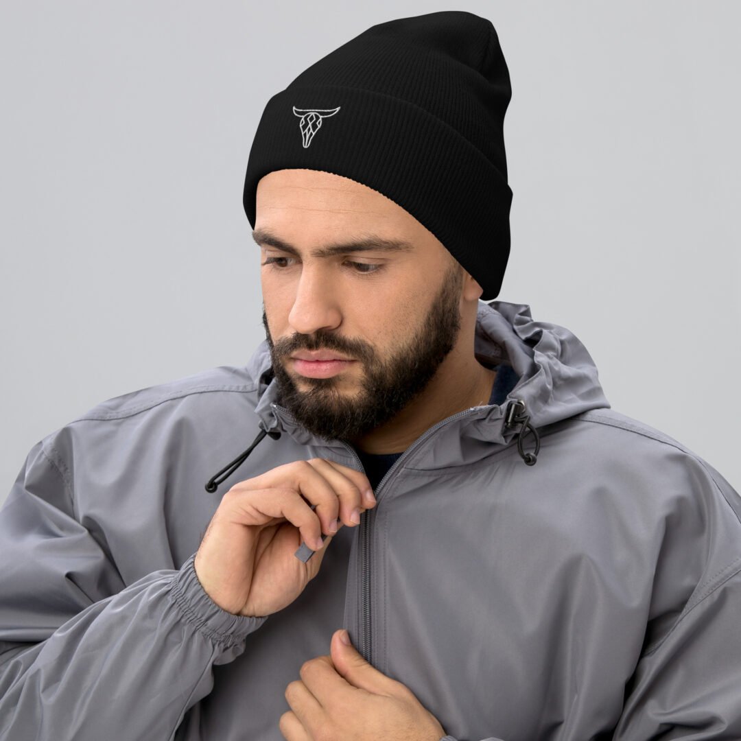 Artistic Skull - Cuffed Beanie