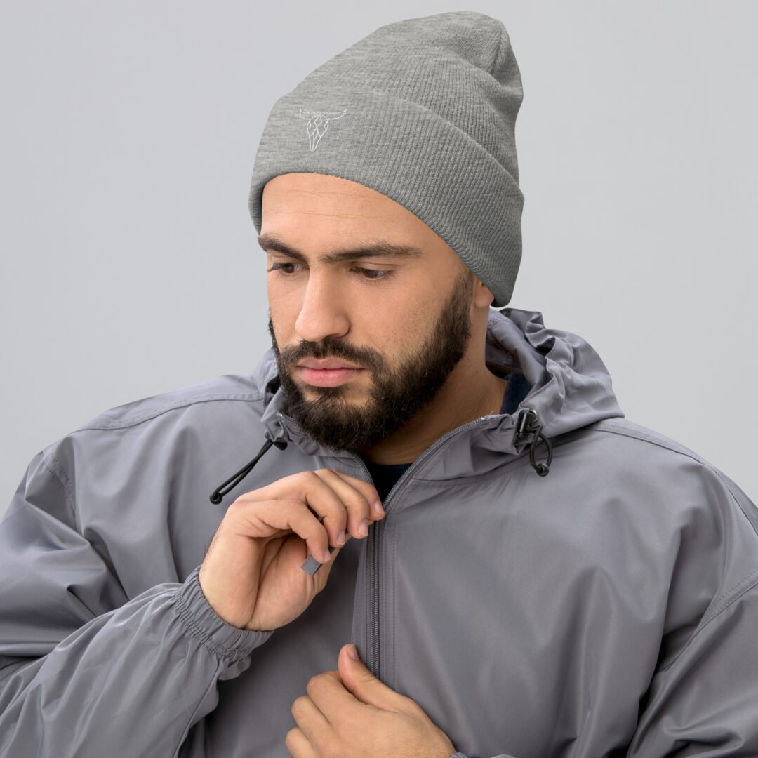 Artistic Skull - Cuffed Beanie - Image 10