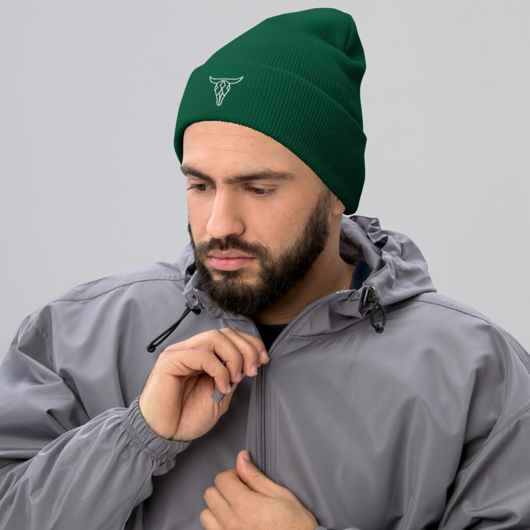 Artistic Skull - Cuffed Beanie - Image 9
