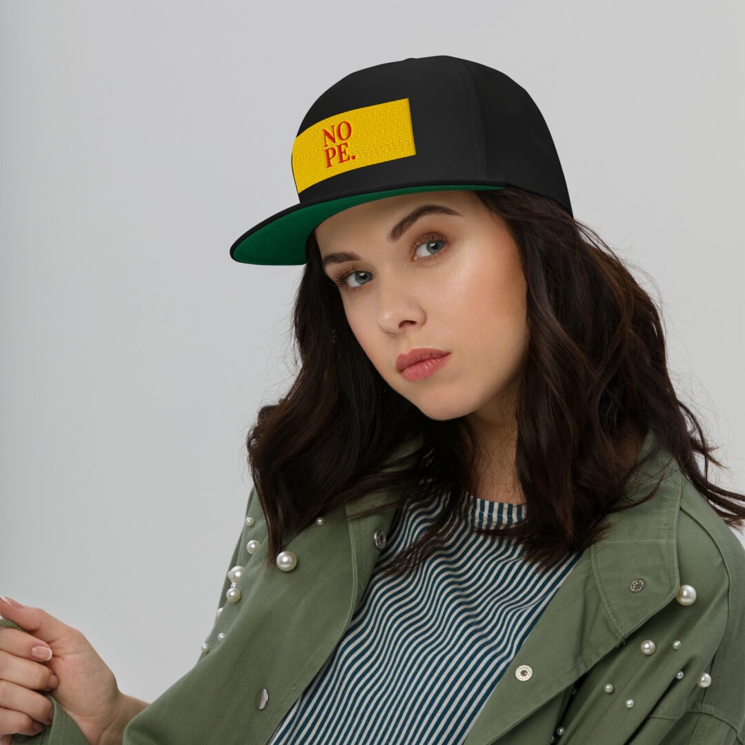 "NOPE. " - Flat Bill Hat