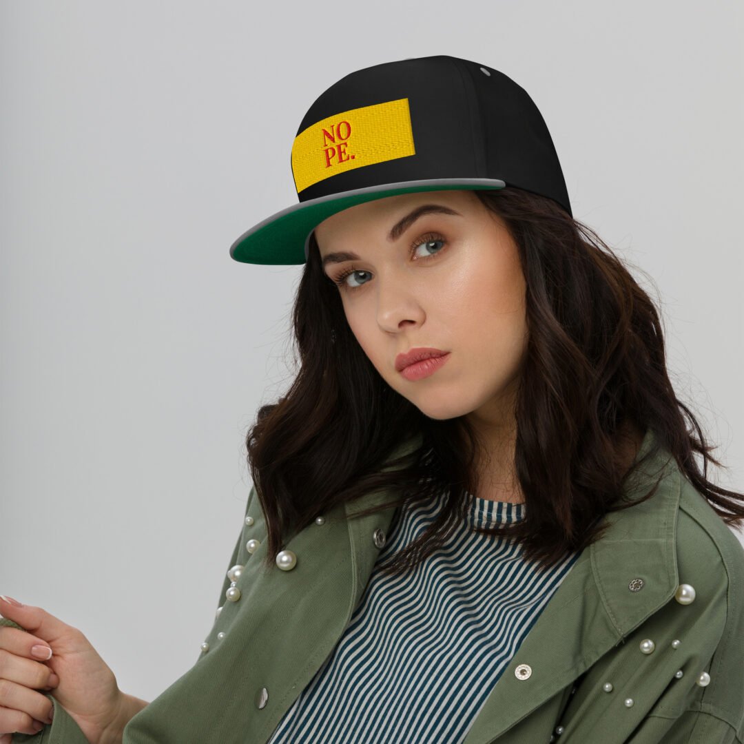 "NOPE. " - Flat Bill Hat