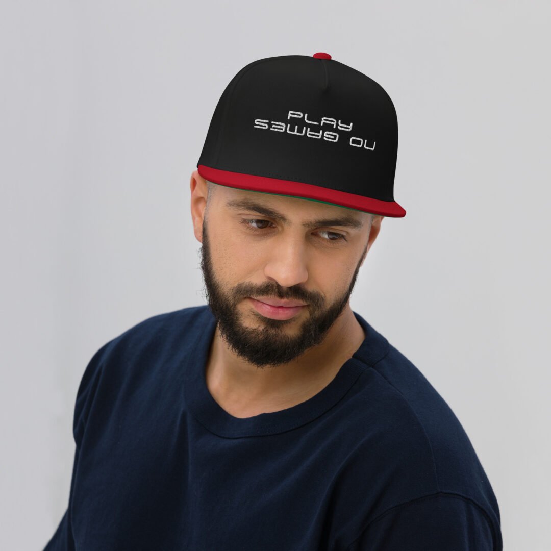 "Play No Games" - Flat Bill Hat - Image 5