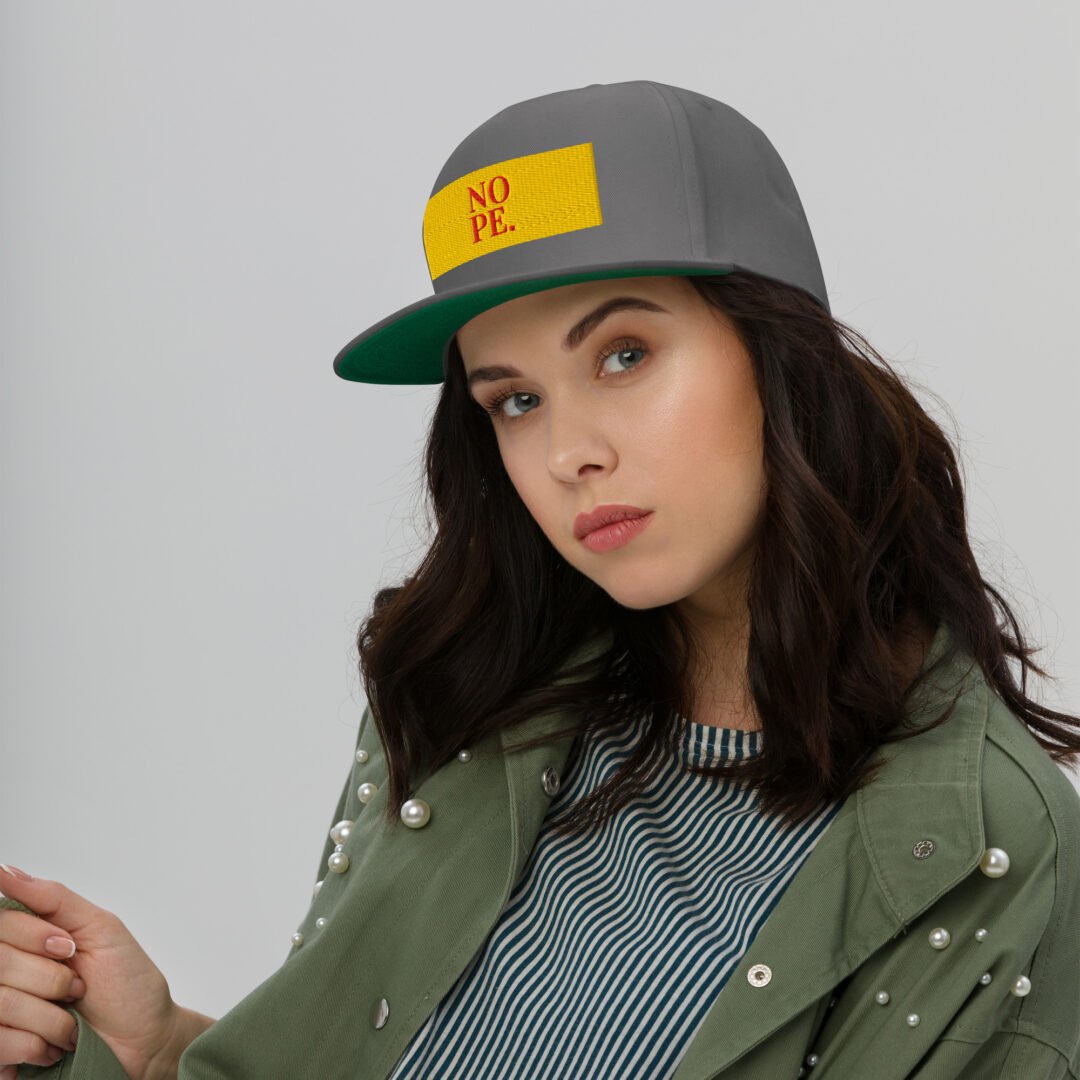"NOPE. " - Flat Bill Hat