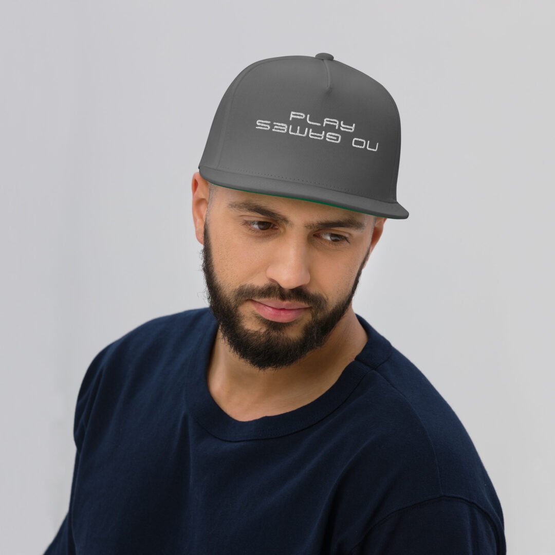 "Play No Games" - Flat Bill Hat - Image 8