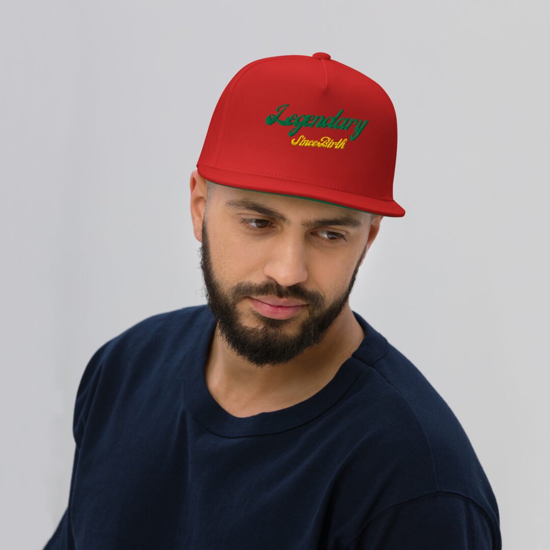 "Legendary Since Birth" - Flat Bill Hat - Image 5