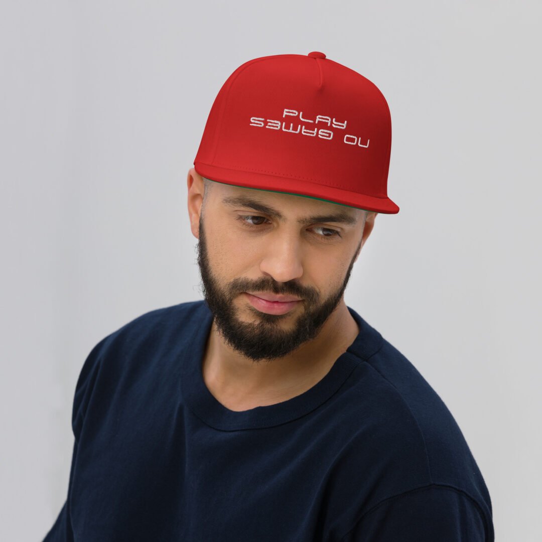 "Play No Games" - Flat Bill Hat - Image 7