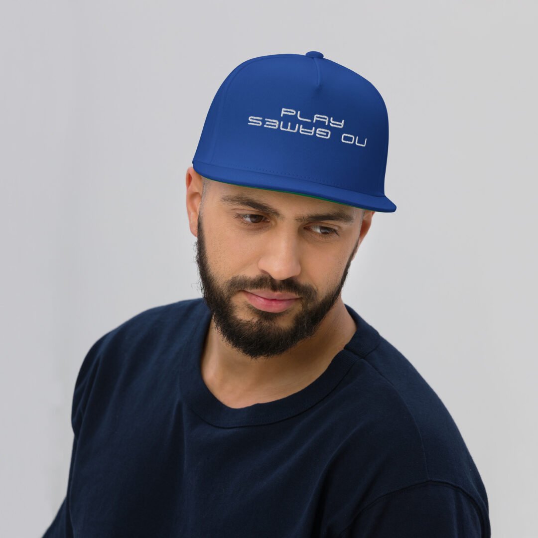 "Play No Games" - Flat Bill Hat - Image 6