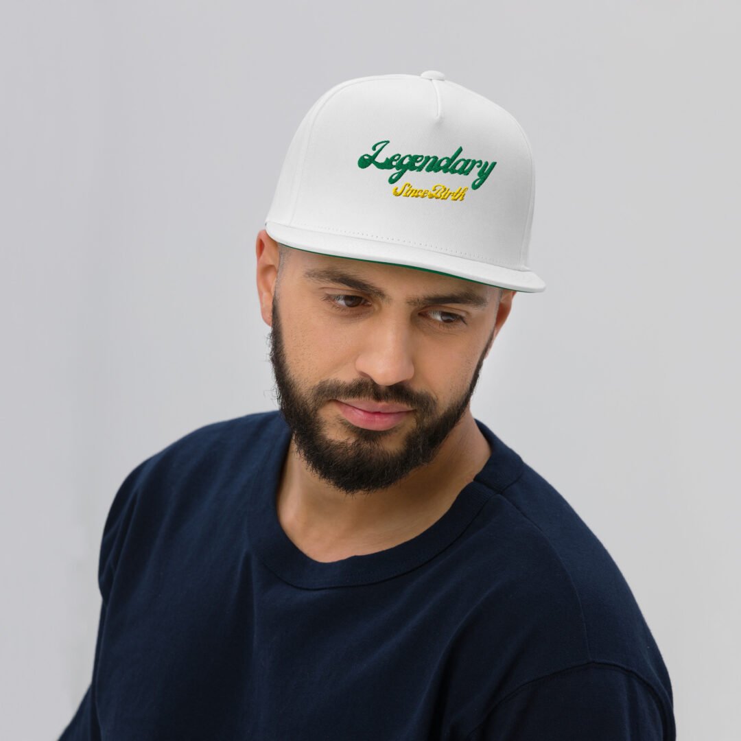 "Legendary Since Birth" - Flat Bill Hat - Image 7