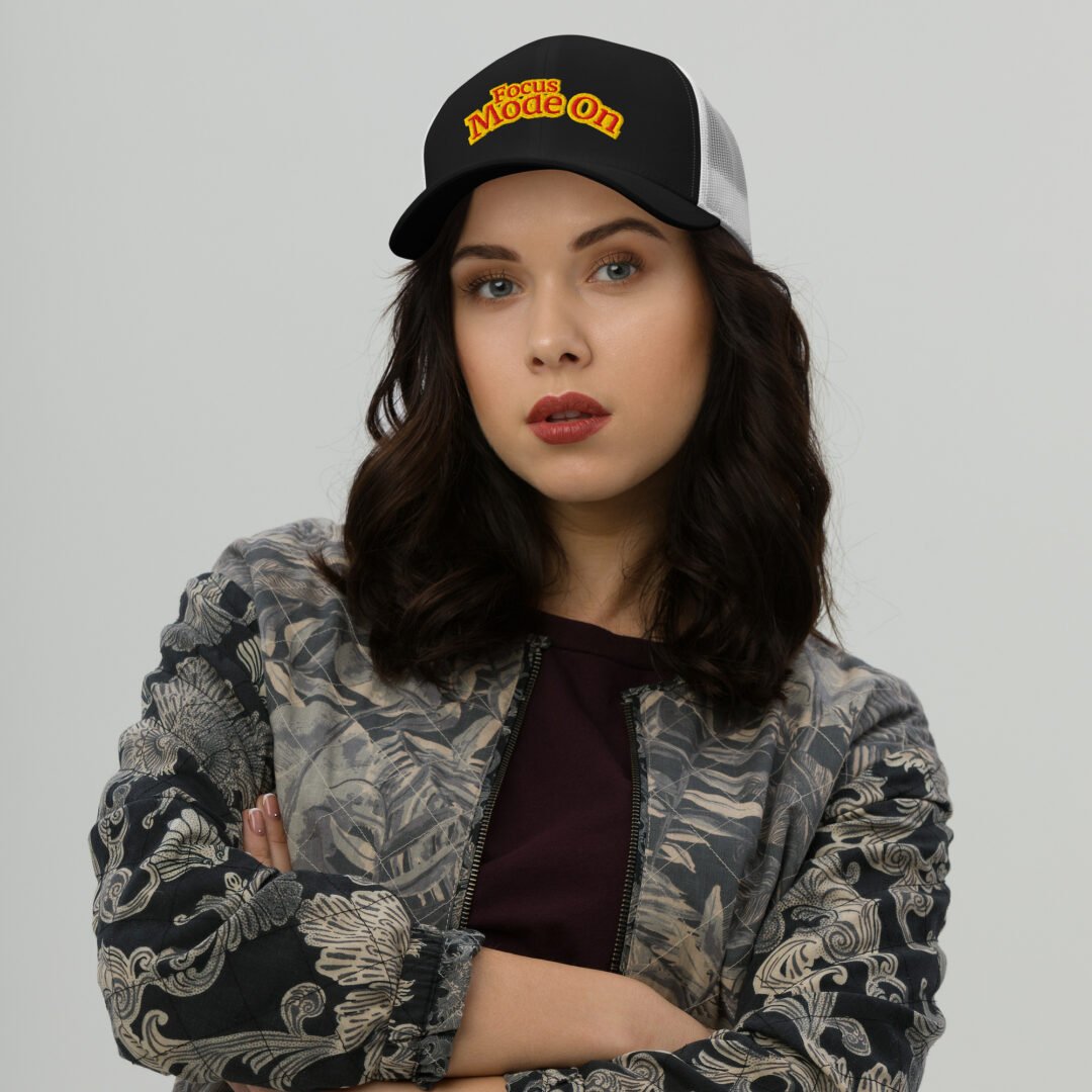 "Focus Mode On" - Retro Trucker Hat