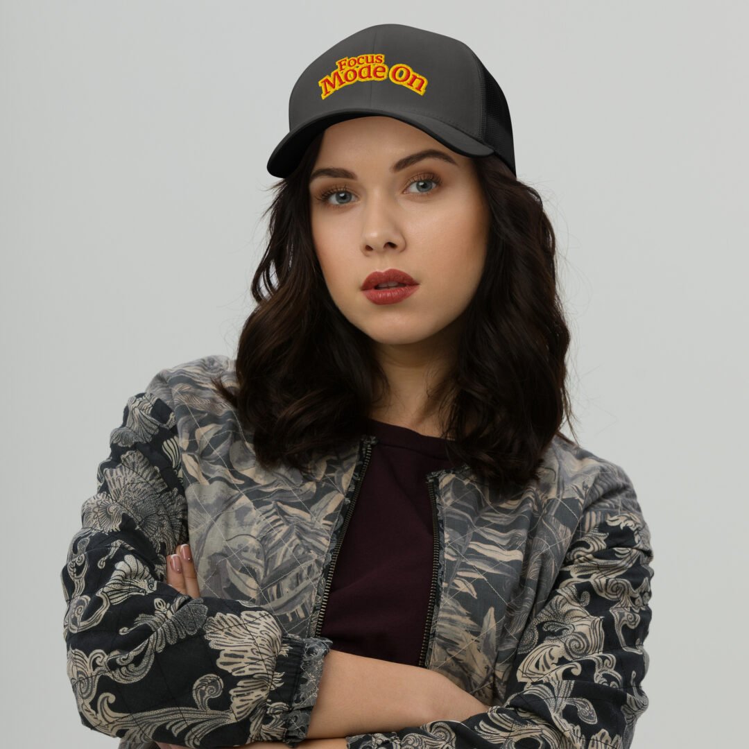 "Focus Mode On" - Retro Trucker Hat