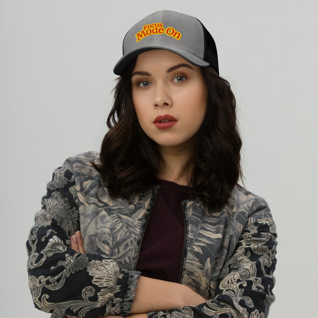 "Focus Mode On" - Retro Trucker Hat
