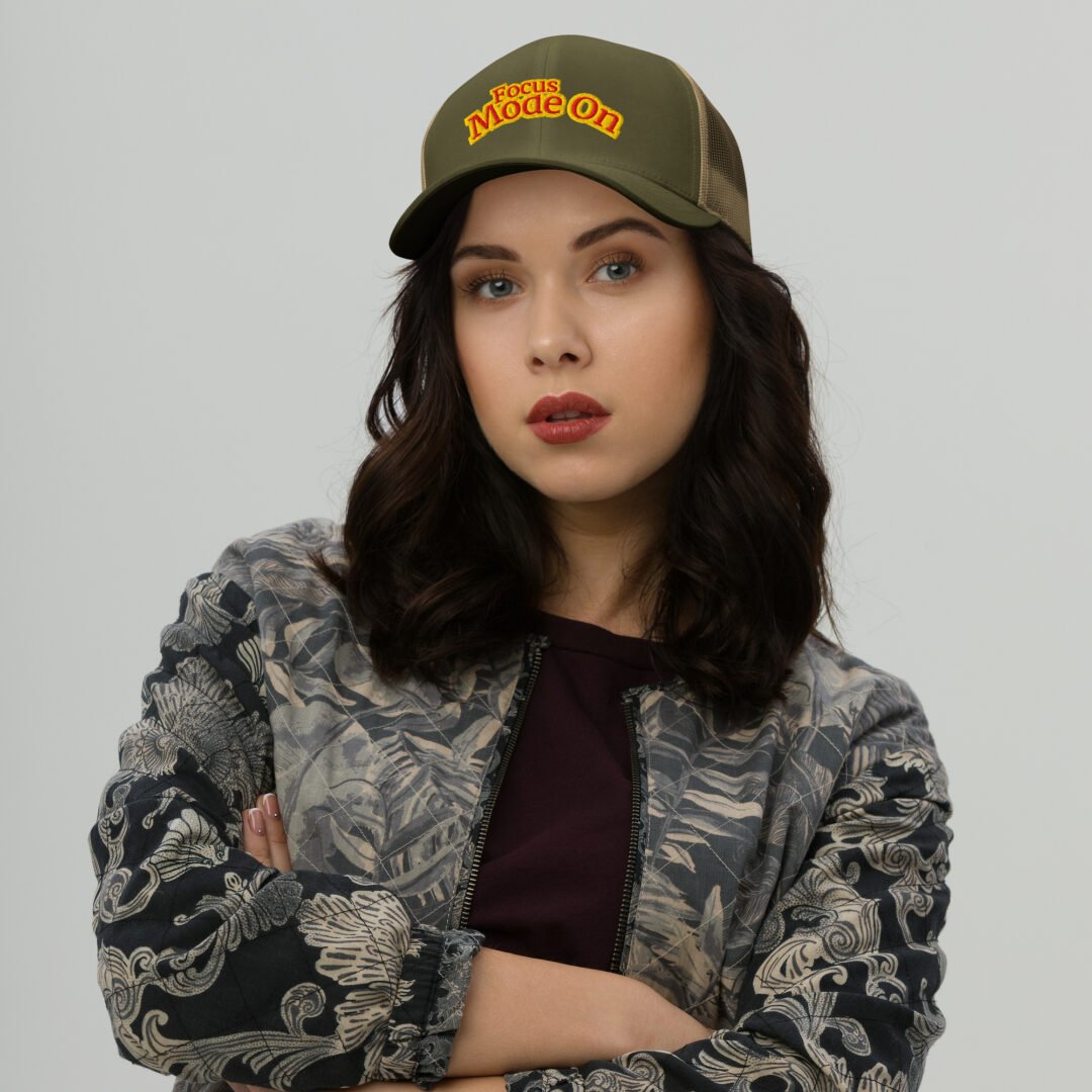 "Focus Mode On" - Retro Trucker Hat