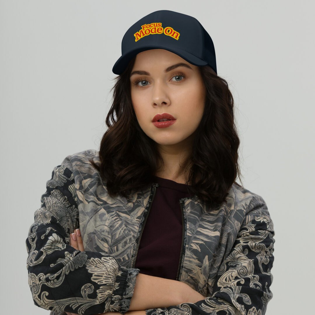 "Focus Mode On" - Retro Trucker Hat