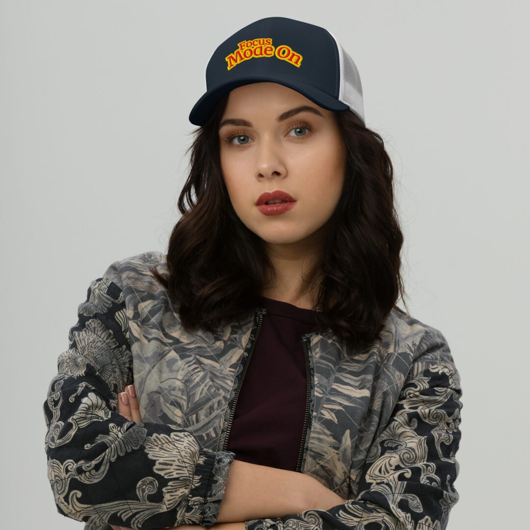 "Focus Mode On" - Retro Trucker Hat