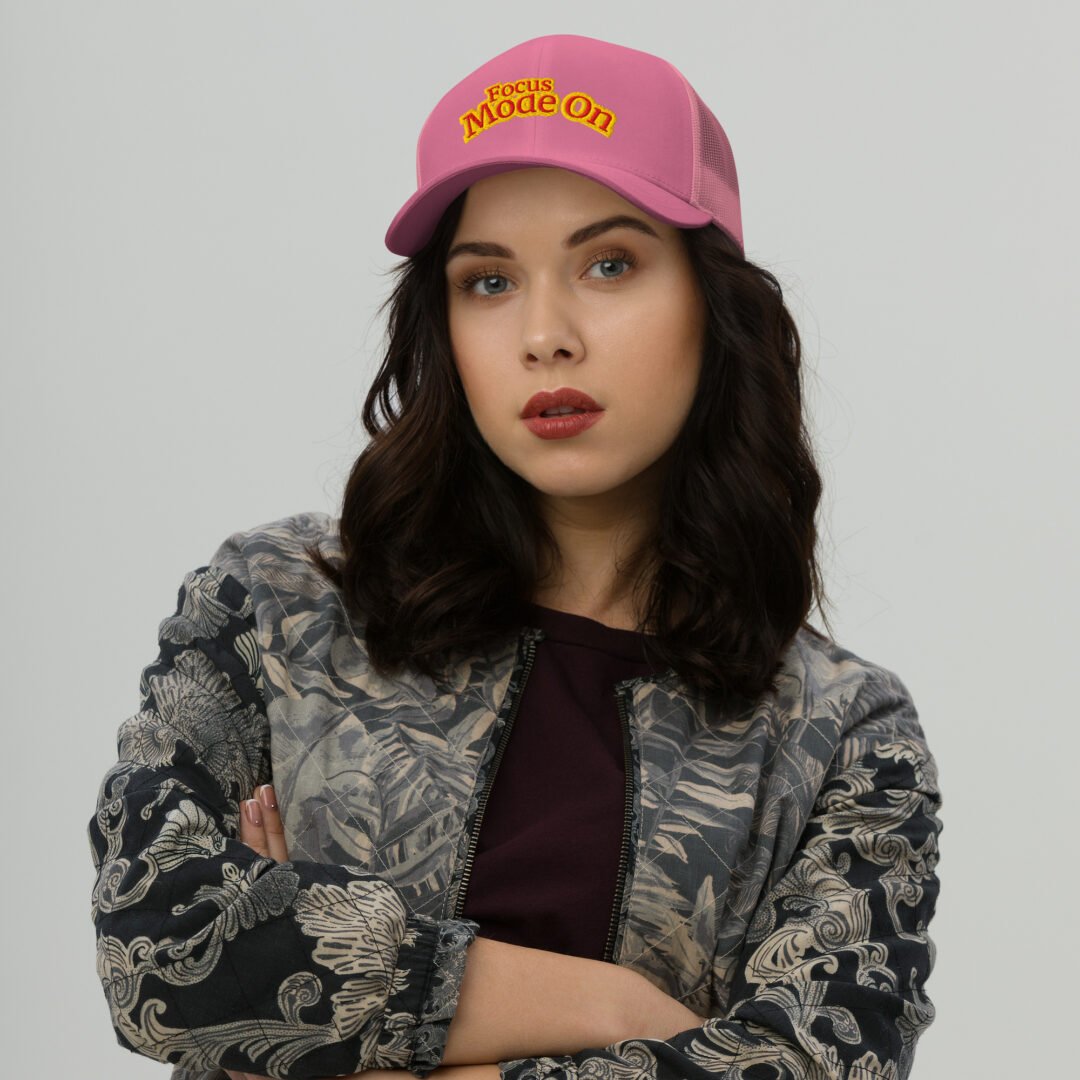 "Focus Mode On" - Retro Trucker Hat