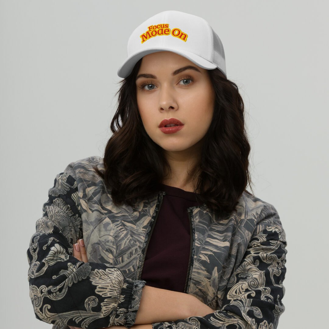 "Focus Mode On" - Retro Trucker Hat