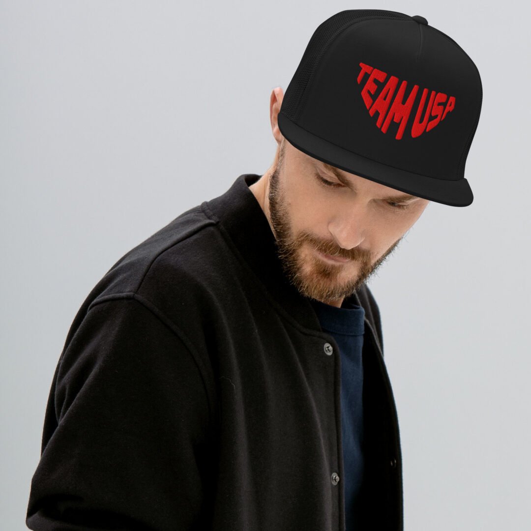 "TEAM USA" - 5 Panel Trucker Hat - Image 4