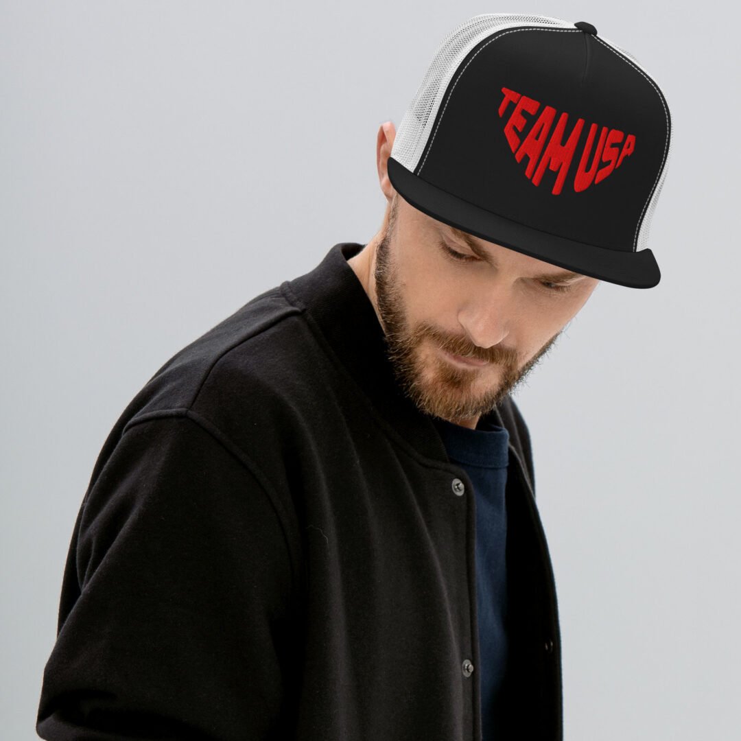 "TEAM USA" - 5 Panel Trucker Hat - Image 3