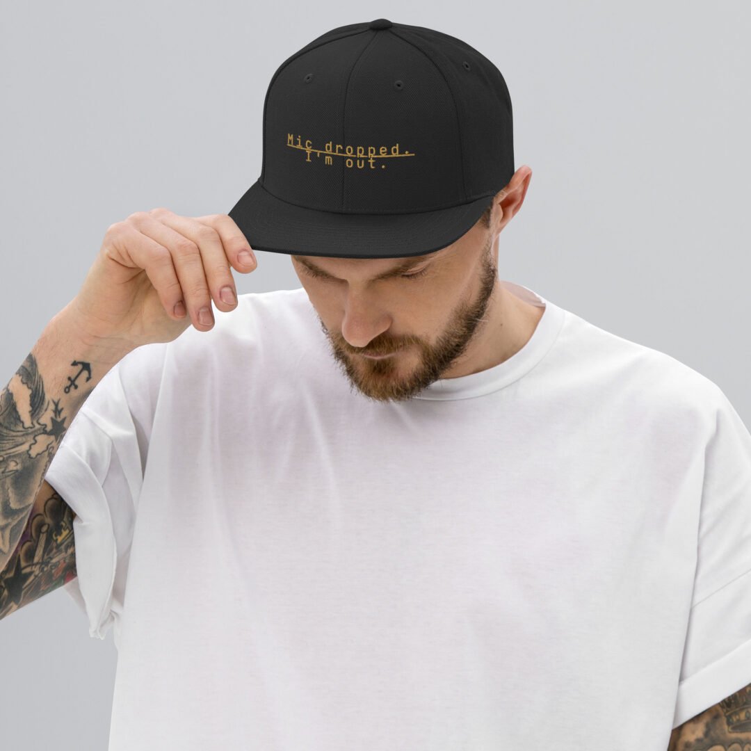 "Mic dropped. I'm out." - Classic Snapback - Image 4