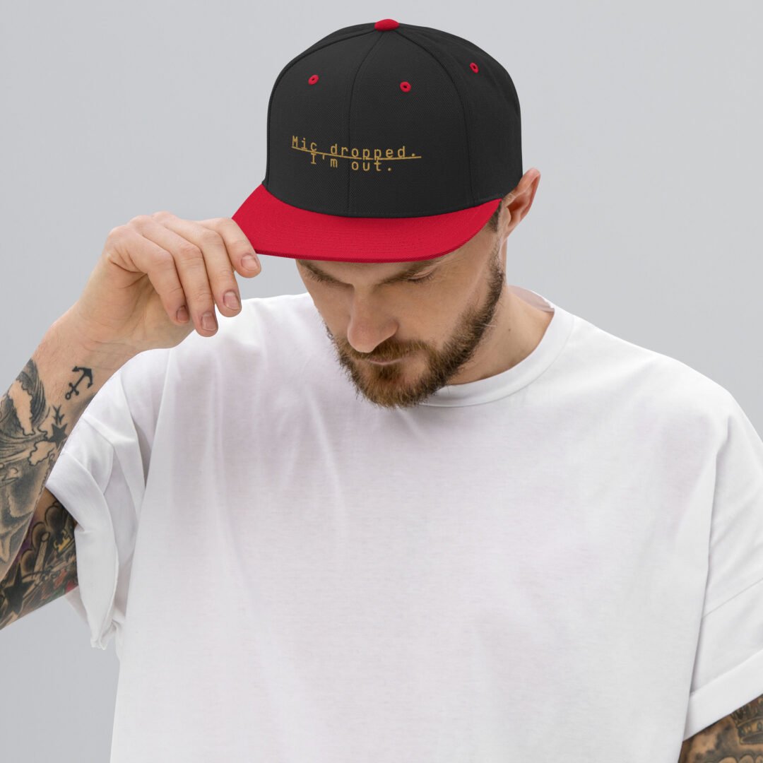 "Mic dropped. I'm out." - Classic Snapback - Image 5