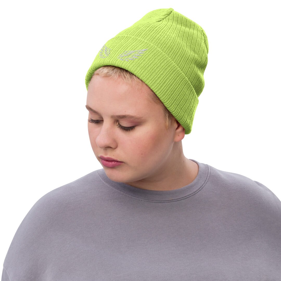 Wing - Ribbed Knit Beanie - Image 6