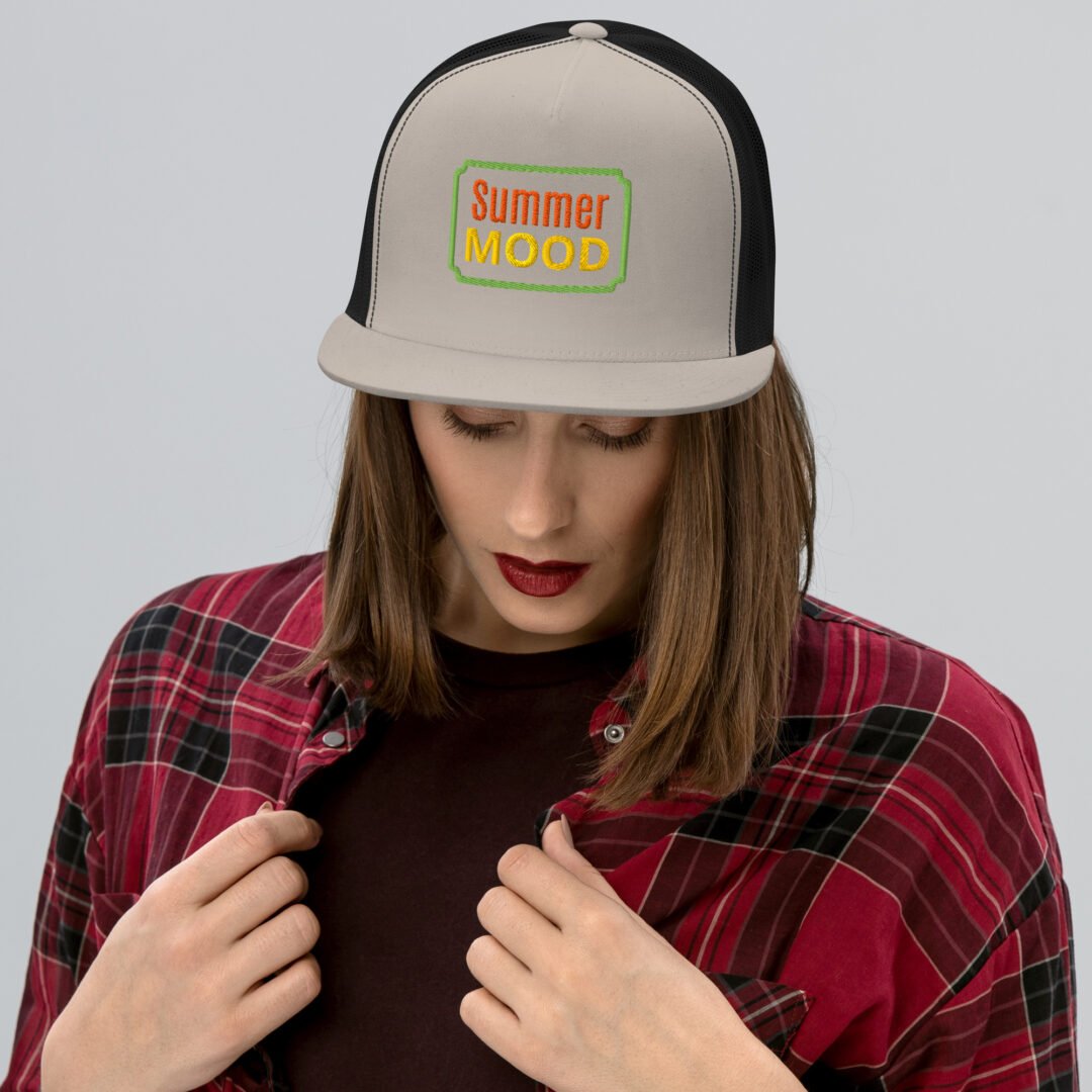 "Summer MOOD" - 5 Panel Trucker Hat - Image 8