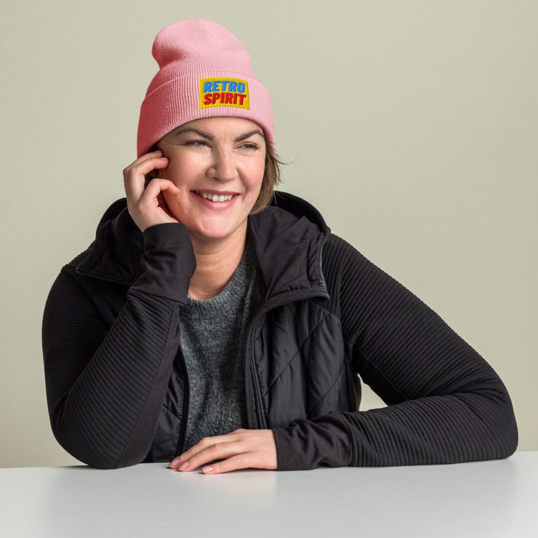"Retro Spirit" - Cuffed Beanie - Image 8