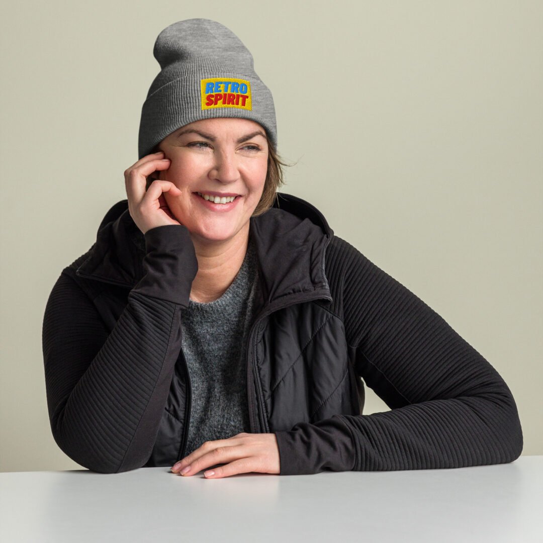"Retro Spirit" - Cuffed Beanie - Image 7
