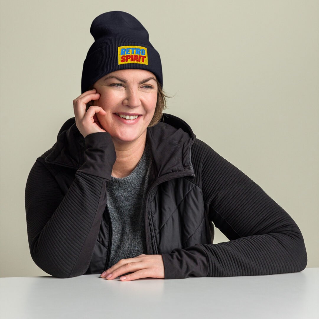 "Retro Spirit" - Cuffed Beanie - Image 5