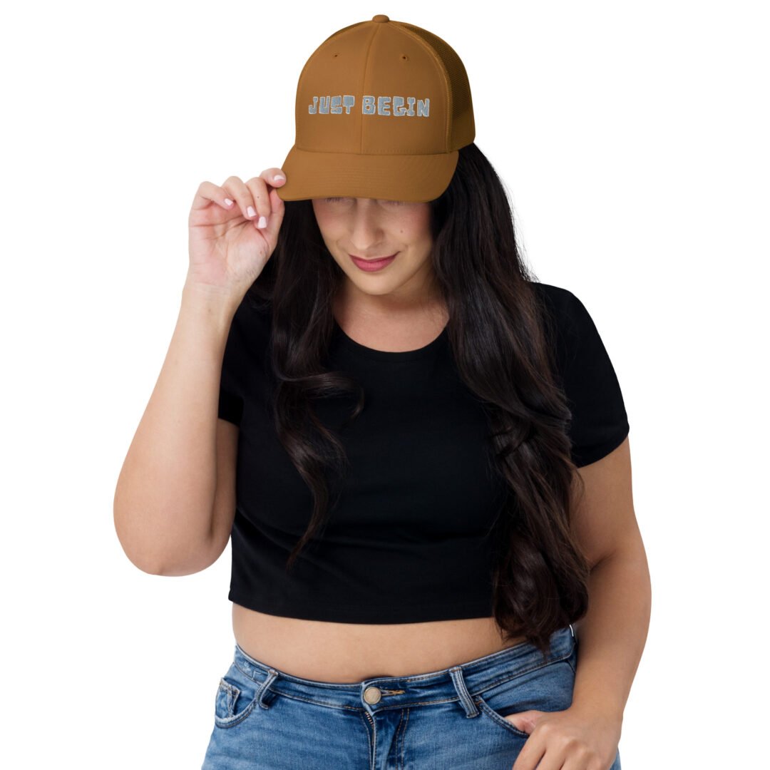 "Just Begin" - Retro Trucker Hat - Image 13