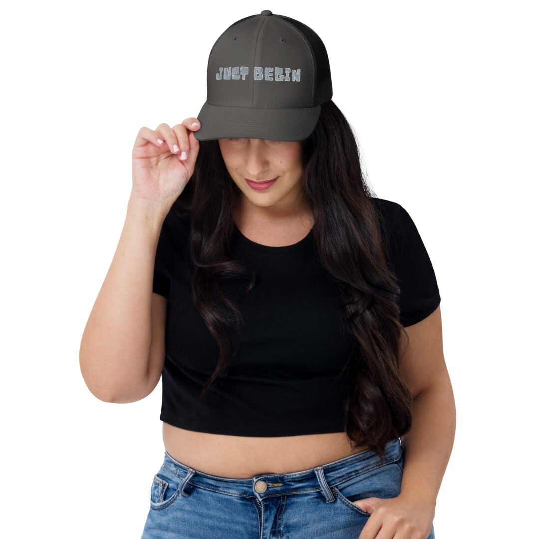 "Just Begin" - Retro Trucker Hat - Image 8