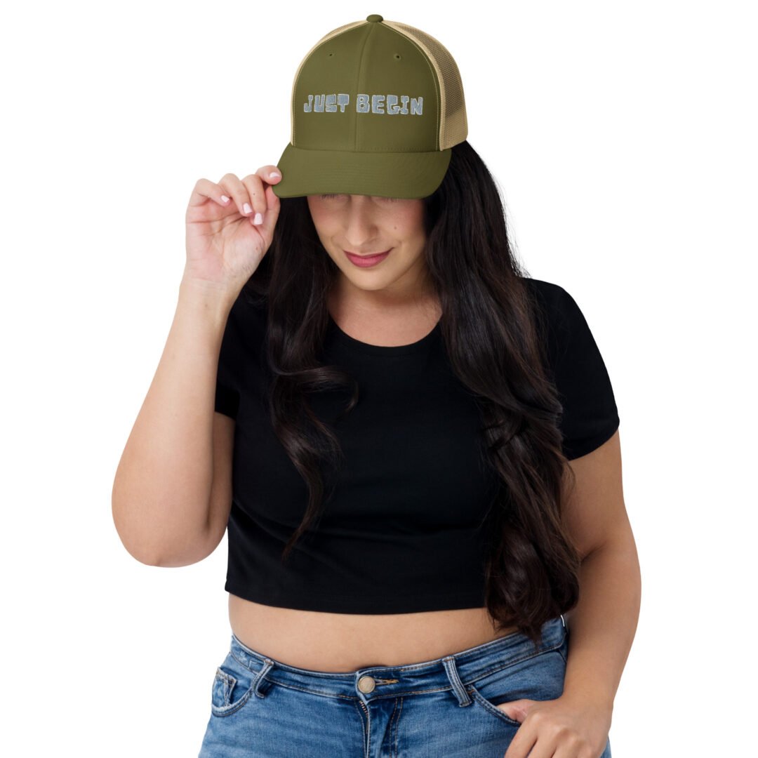 "Just Begin" - Retro Trucker Hat - Image 15