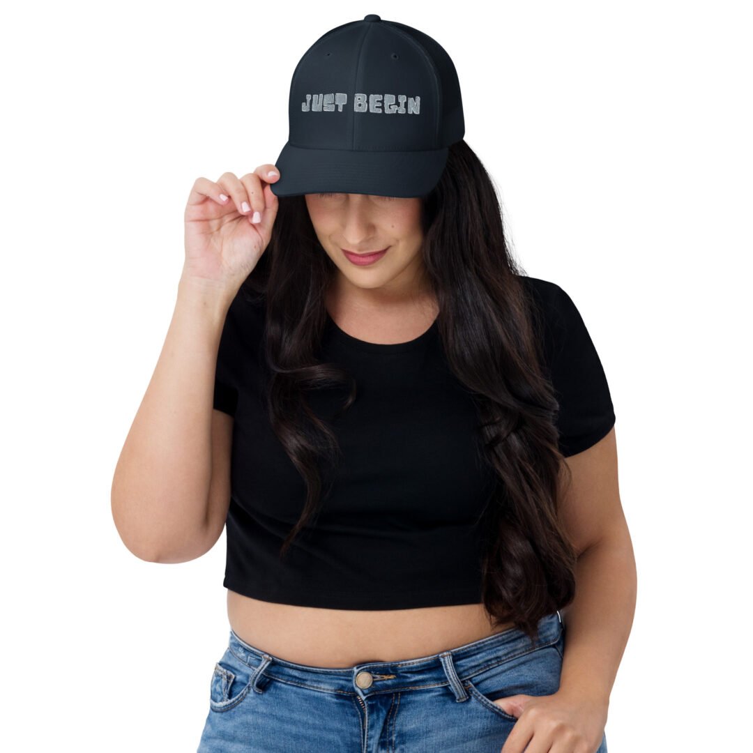 "Just Begin" - Retro Trucker Hat - Image 5