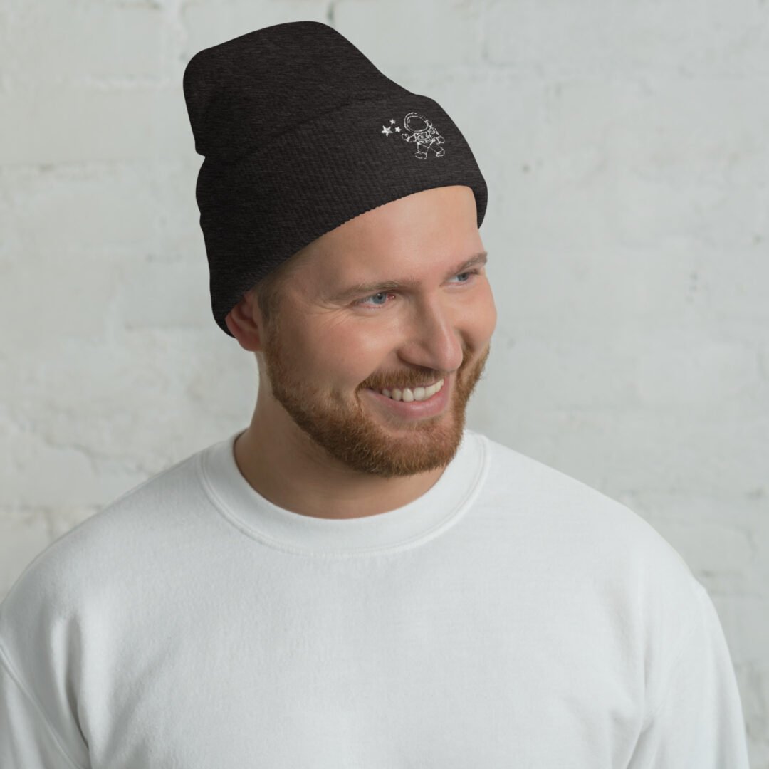 Astronaut and Stars - Cuffed Beanie - Image 5