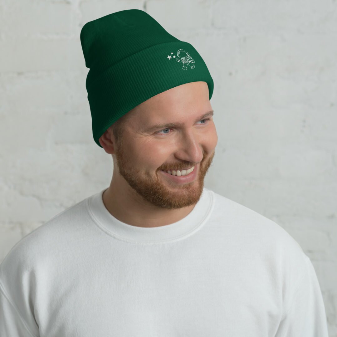 Astronaut and Stars - Cuffed Beanie - Image 9
